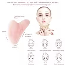 A&R Prime Rose Quartz Gua Sha - angled view