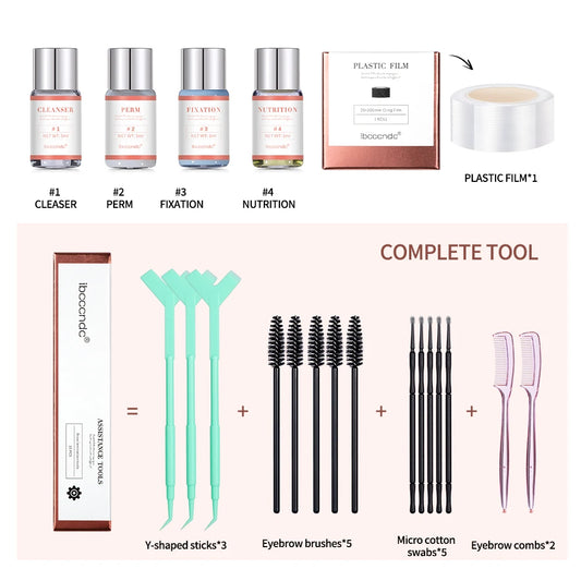 A&R Prime Lash Lift Kit - all included contents laid out